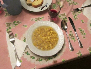 Last year's Easter dinner for me was Gloria's home-made tortellini.